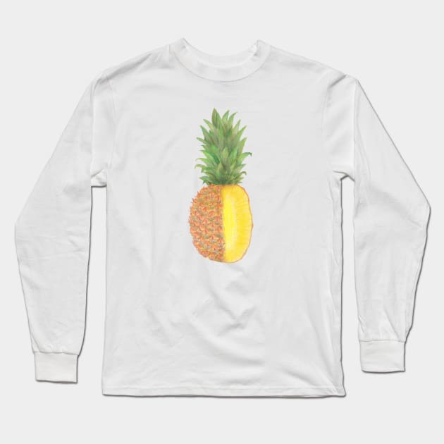 Pineapple Long Sleeve T-Shirt by Jean Creative